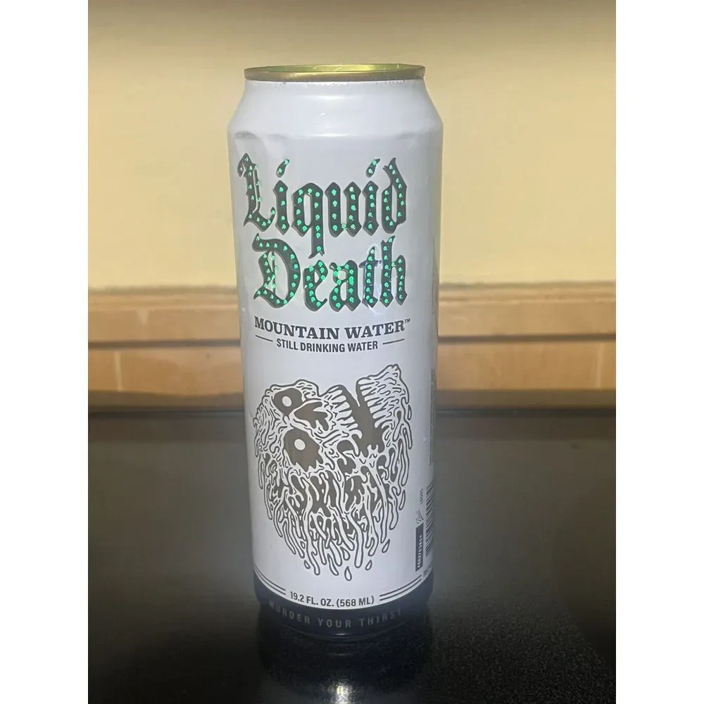 Liquid Death Mountain Water Lamp Collectible Can Desk‎ Ornament Man Cave - Picture 2 of 6